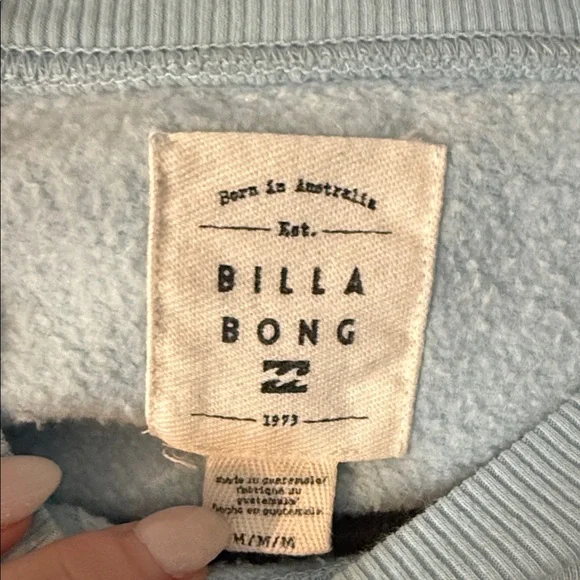 Billabong Light Blue Sunrise Graphic Crewneck Sweater - Picture 3 of 3